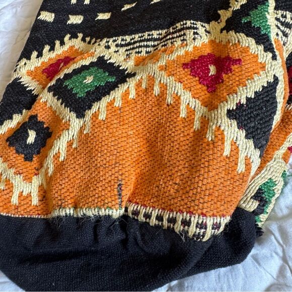 Ethnic Boho Bag/Backpack Colorful Geometric Patterned Bag Hippie Bohemian - Picture 4 of 5